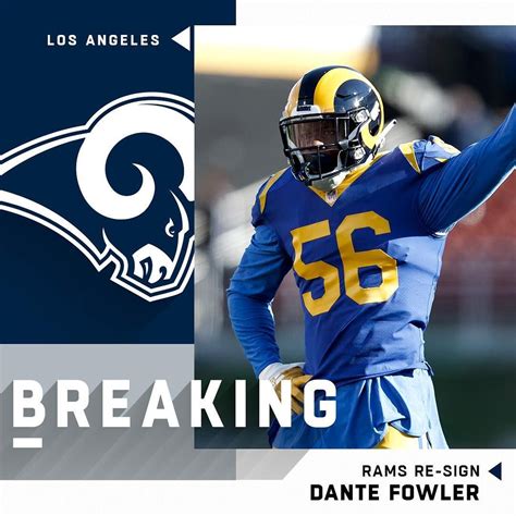 NFL The Rams Have Re Signed Pass Rusher Dante Fowler Ixxg O D To A Year Contr