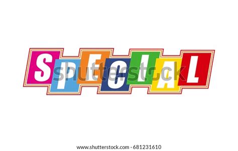 Special Text Lettering Vector Illustration Stock Vector Royalty Free
