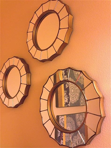 Fun accent mirrors I found at Target...perfect for small ...