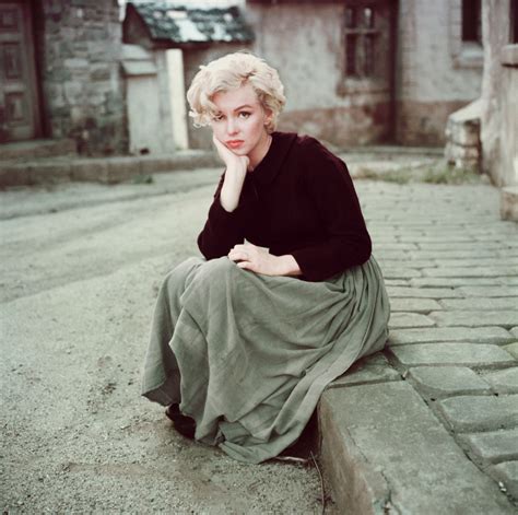 Always Fashionable Marilyn Sporting A Maxi Skirt Photographed By Milton H Greene © 2012