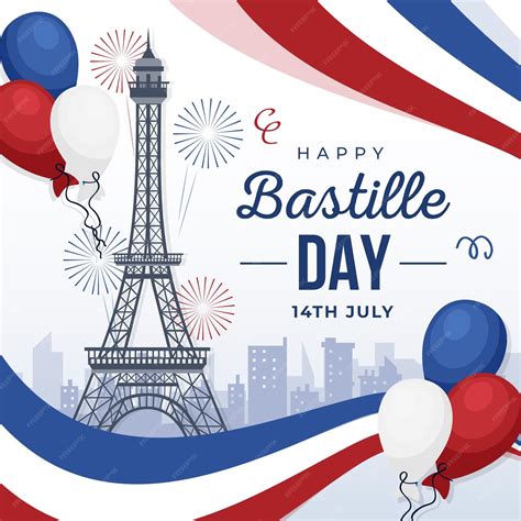 Premium Vector Happy Bastille Day 14th July