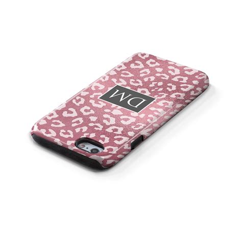 Light Pink Leopard Print Phone Case For Iphone Models Etsy