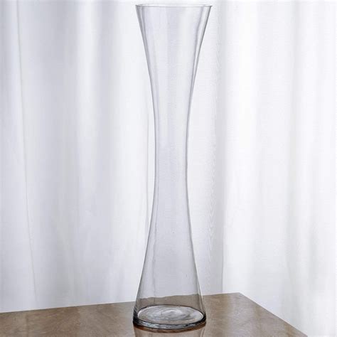 6 Pcs 24 Tall Hourglass Shaped Glass Wedding Vases Cleardefault Title Glass Vases Wedding