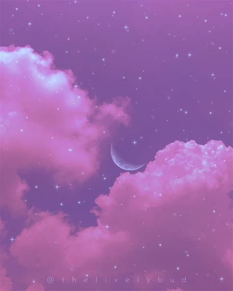 ☁️ Aesthetic Spacey Purple Pink Clouds Desktop Wallpaper Hd Background
