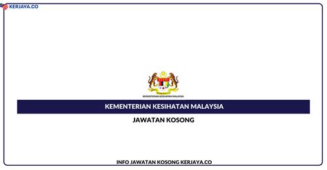 Jabatan akauntan negara malaysia (janm). Jawatan Kosong Terkini Kementerian Kesihatan Malaysia ...