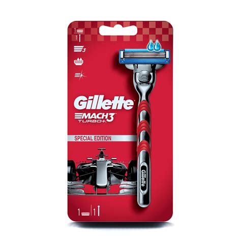 Buy Gillette Mach 3 Turbo Manual Shaving Razor Online At Flat 18 Off