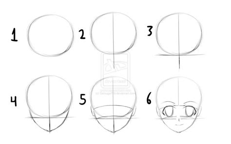 How To Draw Anime Heads Step By Step For Beginners At Drawing Tutorials