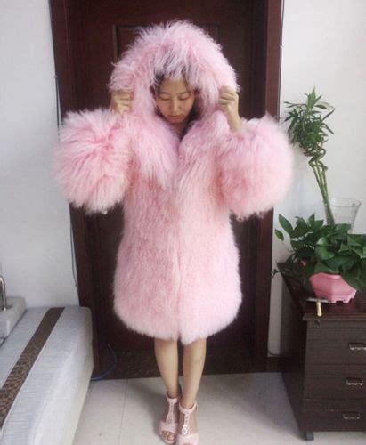 2016 Fashion Beach Wool Full Leather Long Design Coat Mongolia Sheep