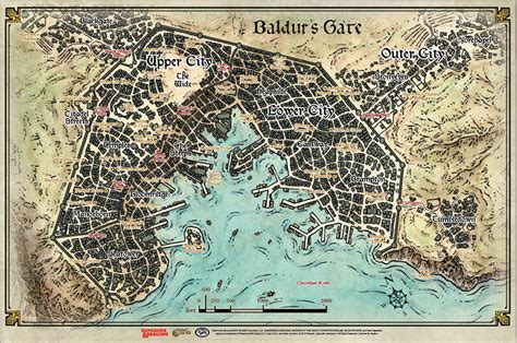 Dandd Baldurs Gate Descent Into Avernus Baldurs Gate Map Map 23x17