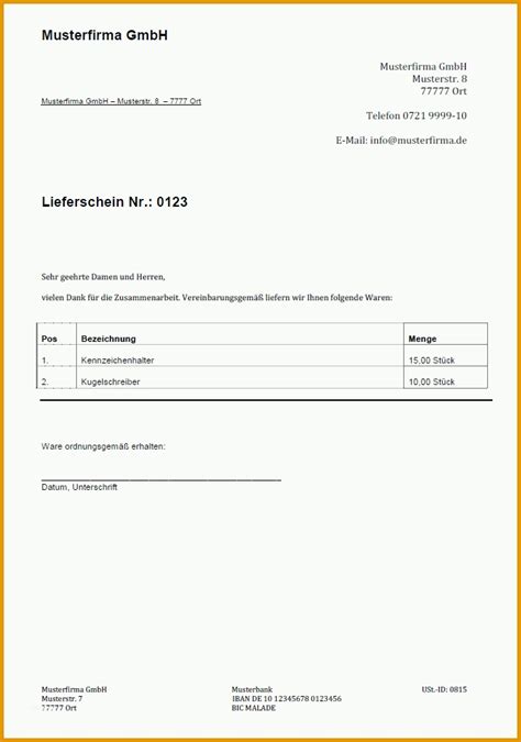 Der lieferschein, welcher auch warenbegleitschein genannt wird, ist ein dokument, welches angibt, wer die ware versandt hat, wer sie erhalten hat, was genau. Lieferschein Vorlage: 37 Limitierte Auflage Vorlage Sie ...