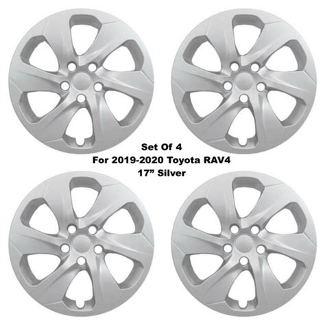 New Wheel Covers Hubcaps Fits 2019 2020 Toyota Rav4 17 Silver Set Of