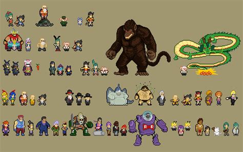 My biggest pixel project yet! Dragon ball Pixel Art tribute, Okhlos style | Coffee ...