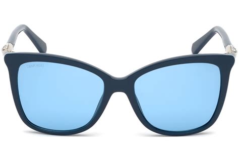 Swarovski Sunglasses Polarized Fashion Sun Glasses Swarovski Blue Blue Women Sk0227 90v