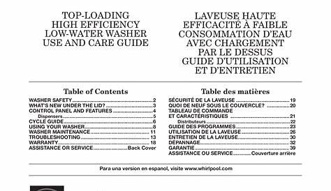 Download free pdf for Whirlpool WTW8800Y Washer manual