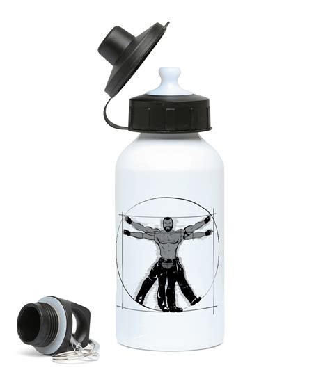 Gay Vitruvian 400ml Aluminium Water Bottle Unapologaytic