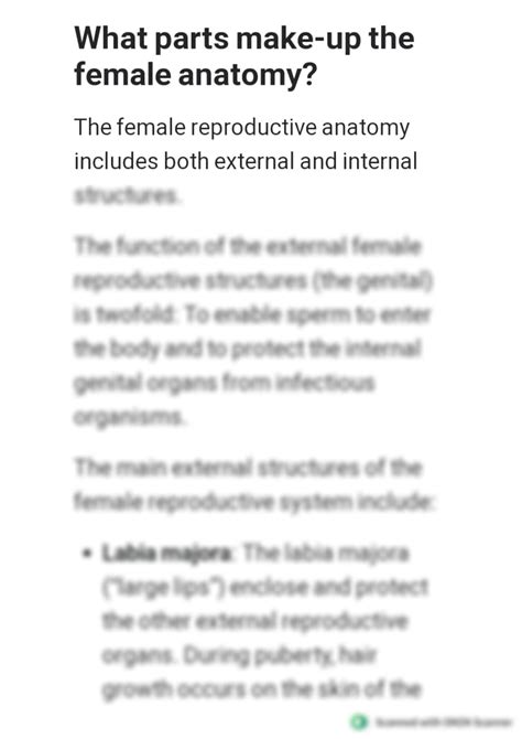 Solution Female Reproductive Organs Studypool