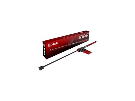 Graphics card bolster to protect the motherboard from being damaged by the weight of graphics cards over time or during transportation. MSI Graphics Card Bolster - Newegg.ca