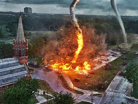 Cone tornadoes, similar to rope tornadoes, get their name from their shape. Los destructivos tornados de fuego - Nuestroclima