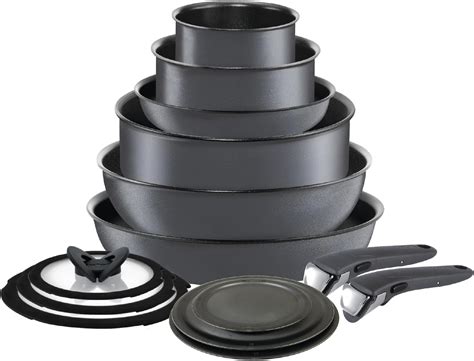Amazon Com Tefal Ingenio Essential 14 Piece Pots And Pans Set Black