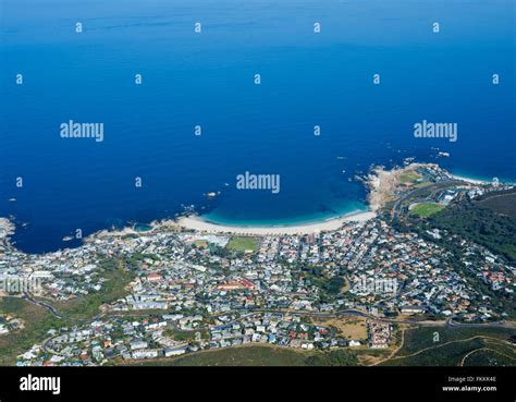 Aerial View Of Camps Bay Western Cape South Africa Stock Photo Alamy