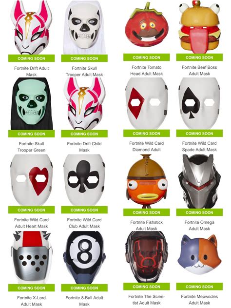 New Official 2021 Fortnite Halloween Masks By Inspirit Designs R