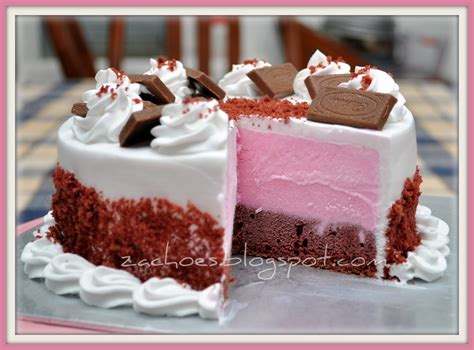 Ice cream (derived from earlier iced cream or cream ice) is a sweetened frozen food typically eaten as a snack or dessert. AkuZack: Resepi Red Velvet Ice-Cream Cake