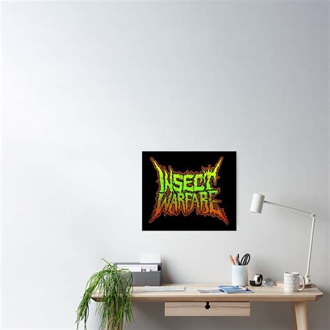 Insect Warfare Band Logo Poster For Sale By Sihnoxonhis Redbubble