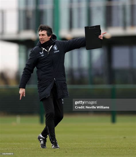 unai emery head coach of aston villa in action during a training news photo getty images