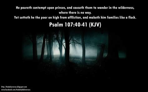 Daily Bible Verses Psalm 10740 41