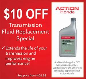 Transmission Fluid Replacement Action Honda