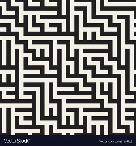 Seamless Geometric Maze Pattern Royalty Free Vector Image