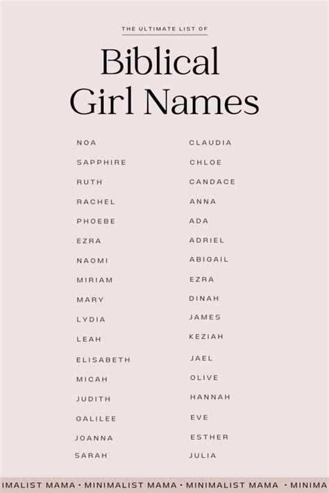 31 Prettiest Biblical Girl Names With Precious Meanings 2024