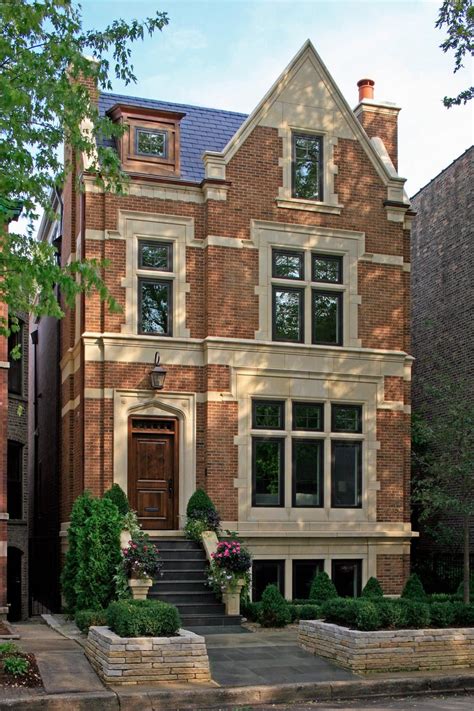 English City House Exterior Facade Burns Beyerl Architects Facade