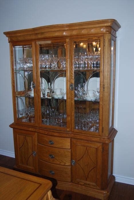 Ships free orders over $39. Beautiful Ashley oak dining room set with buffet and hutch ...