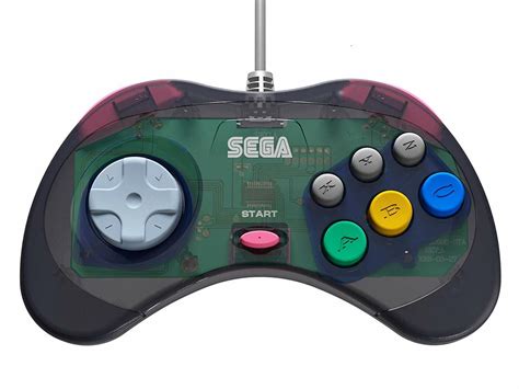 Retro Bit Official Sega Saturn Usb Controller Pad For Sega Genesis Mini