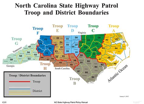 Nc Highway Patrol Troop Map