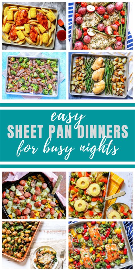 Easy Sheet Pan Dinners For Busy Nights Fab Everyday Sheet Pan