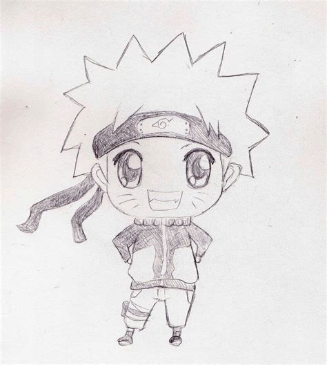Drawn Chibi Naruto Looks Very Cute Isnt It Naruto