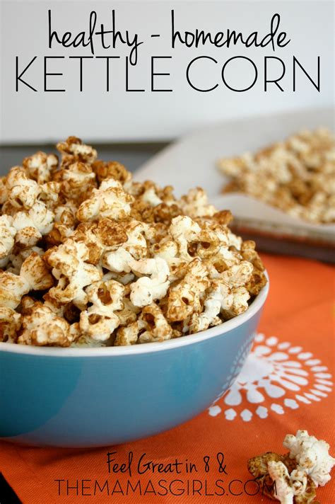 With at least 5 minutes left on the timer, remove the hot baking sheet from the preheated oven, and place the rounds onto the baking sheet. Healthy Homemade Kettle Corn - Feel Great in 8 Blog