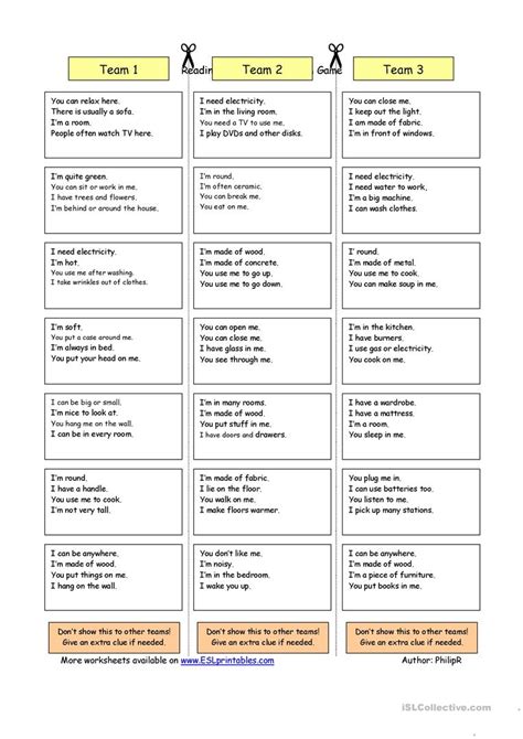 As a side note, these are all clean riddles, not dirty riddles. House Riddles (2) - Medium worksheet - Free ESL printable ...