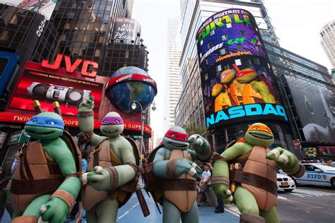 Total Turtle Takeover In Times Square Nyc Teenage Mutant Ninja