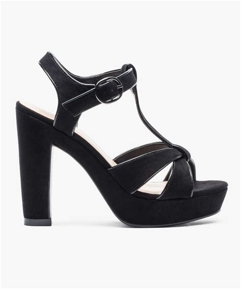 Reave cat shoes woman high heels women's pumps peep toe platform patent leather female big. Gemo chaussures sandales femme avec plateforme et haut ...