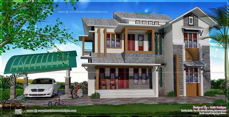 Two Storied 5 Bedroom House In 2030 Sq Feet Kerala Home Design And