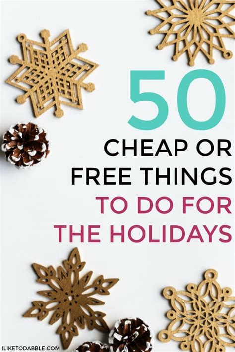 50 Cheap Or Free Things To Do For The Holidays
