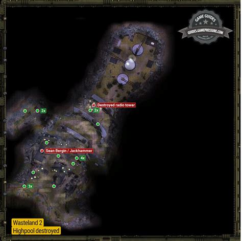 Highpool Destroyed Highpool Locations Wasteland 2 Game Guide