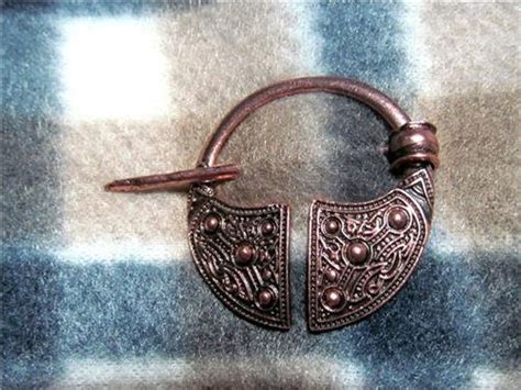 Celtic Viking Cloak Pin 1 12 Penannular Brooch Antique Etsy