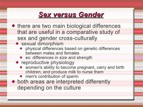 Lecture 11 Sex And Gender