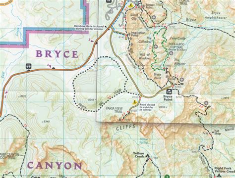 Bryce Canyon National Park Map National Geographic Maps Books