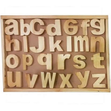 Wooden Alphabets Lowercase Solid Natural At Rs 1600set Letter