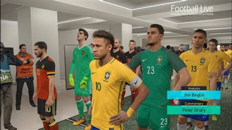 Mark pougatch presents coverage of the fifa world cup final at the. PES 2018 | BRAZIL vs BELGIUM | 1/4 Final FIFA World Cup ...